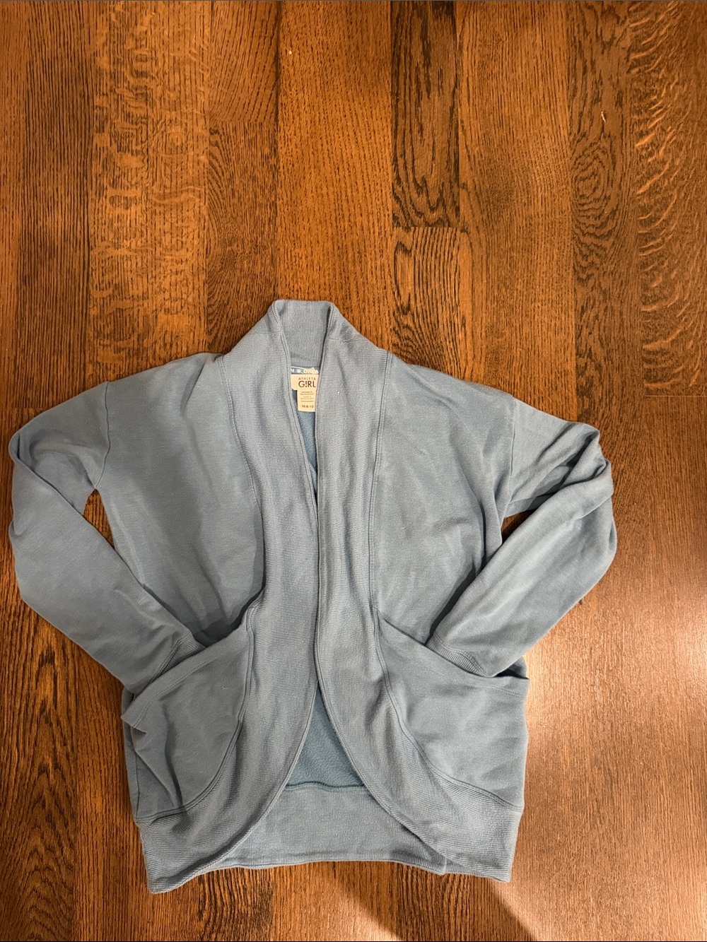 Athleta Light Blue Open-Front Girl’s Cardigan